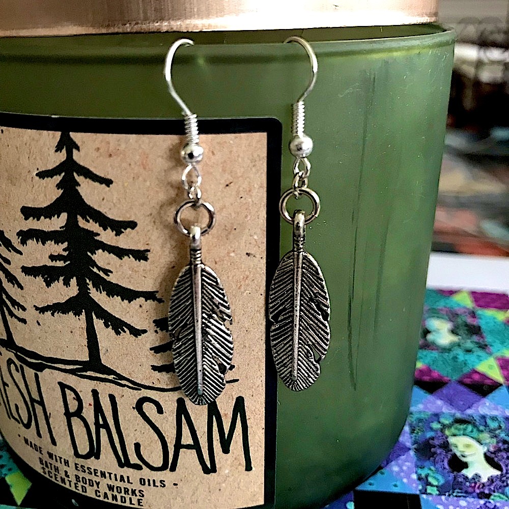 Twilight Quileute tribe feather earrings